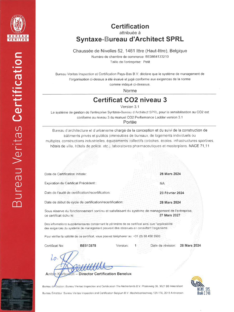 Certification obtenue pour SYNTAXE - News